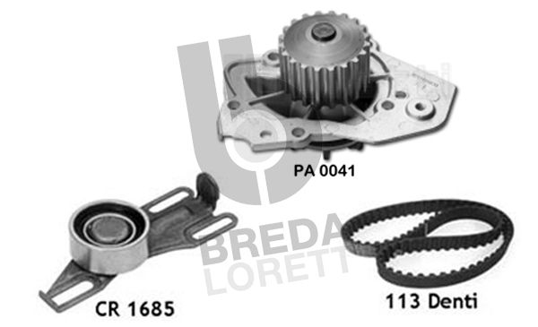 BREDA LORETT Vesipumppu + jakohihnasarja KPA0113B